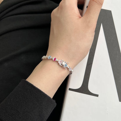 [Windsor Jewelry]Radiant Water Drop Shape Daily Bracelet
