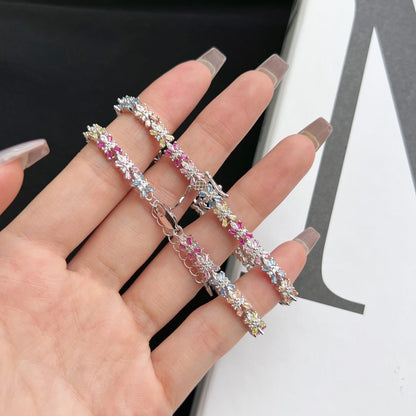 [Windsor Jewelry]Radiant Colorful Emerald Cut Party Bracelet