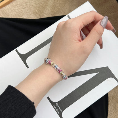 [Windsor Jewelry]Sparkling Exquisite Multi Cut Party Bracelet