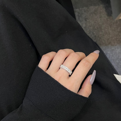 [Windsor Jewelry]Splashy Ornate Emerald Cut Cocktail Ring
