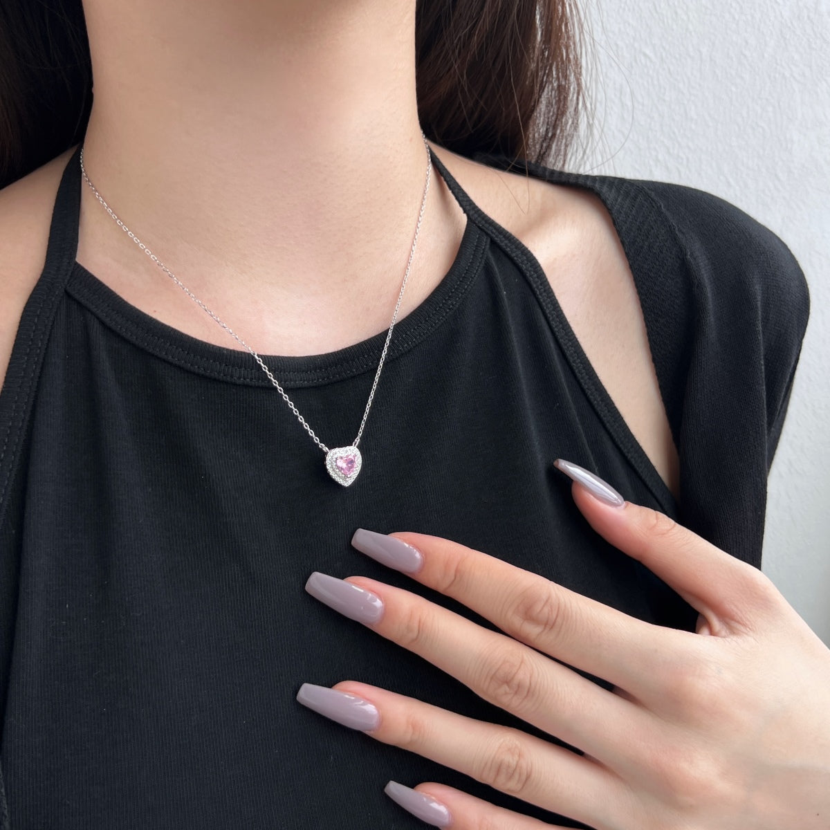[Windsor Jewelry]Exquisite Heart Shape Necklace
