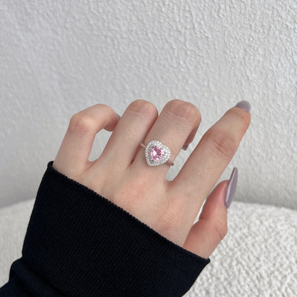 [Windsor Jewelry]Delicate Ebullient Heart Shape Wedding Ring
