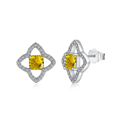 [Windsor Jewelry]Elegant Star Shape Princess Cut Daily Earrings