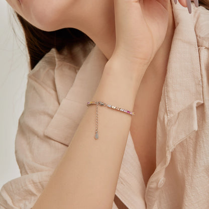 [Windsor Jewelry]Delicate Romantic Heart Shape Lover Bracelet