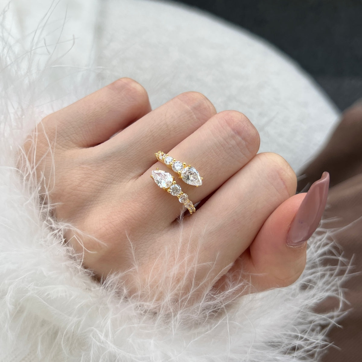 [Windsor Jewelry]Delicate Lively Snake Shape Daily Ring