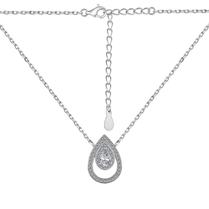 [Windsor Jewelry]Sparkling Pear Cut Necklace