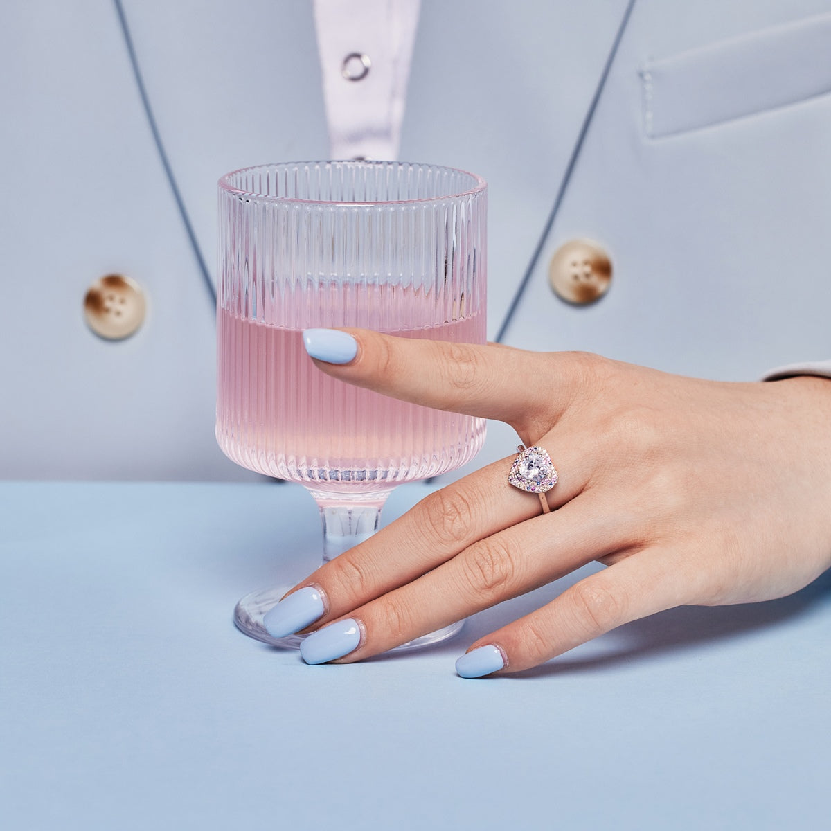 [Windsor Jewelry]Delicate Ebullient Heart Shape Wedding Ring