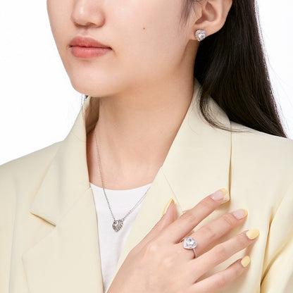 [Windsor Jewelry]Delicate Ebullient Heart Shape Wedding Ring