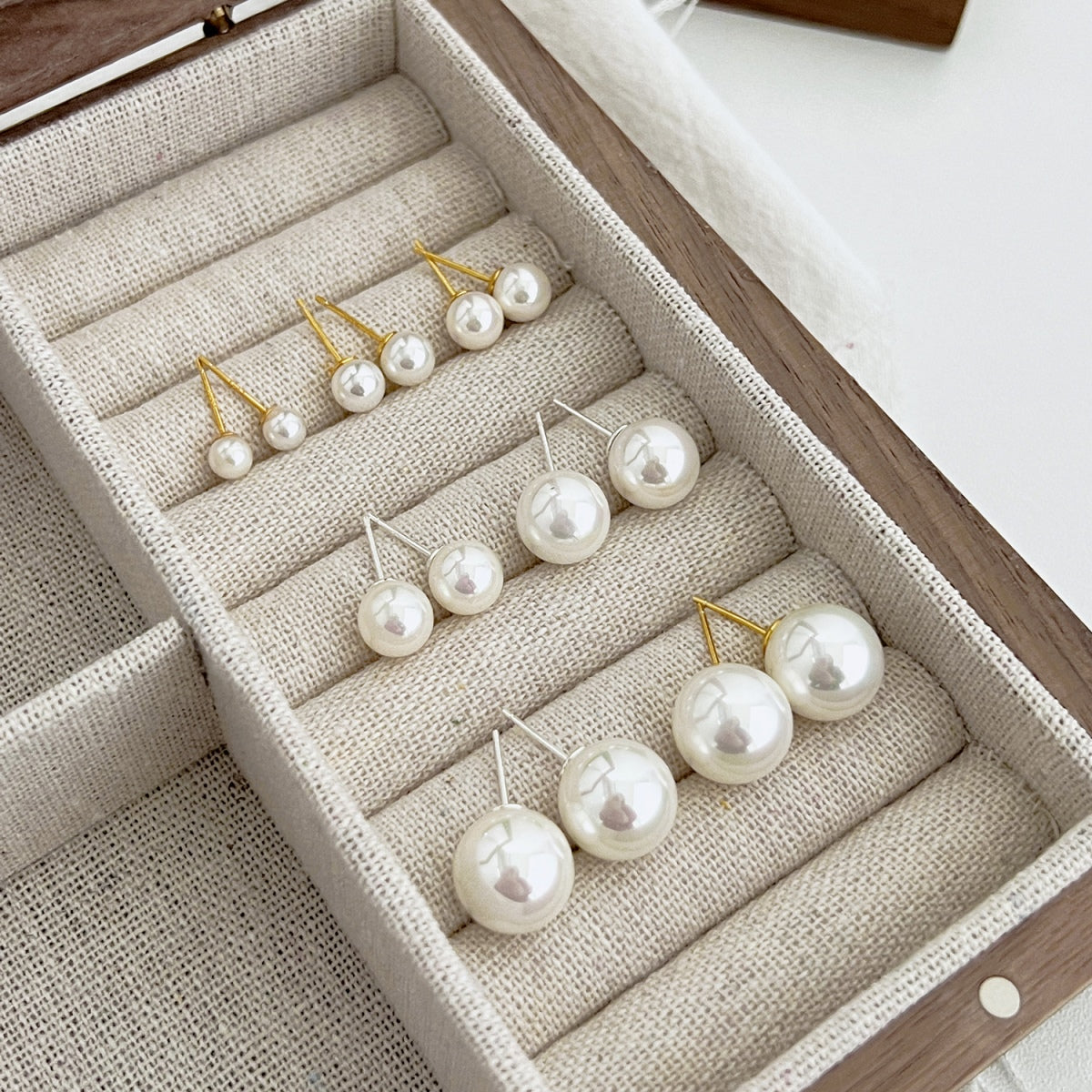 [Windsor Jewelry]Delicate Pearl Earrings