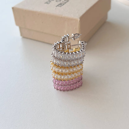 [Windsor Jewelry]Radiant Heart Cutout Earrings