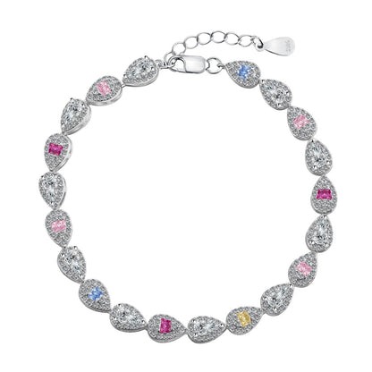 [Windsor Jewelry]0.25 Carat Radiant Water Drop Shape Daily Bracelet