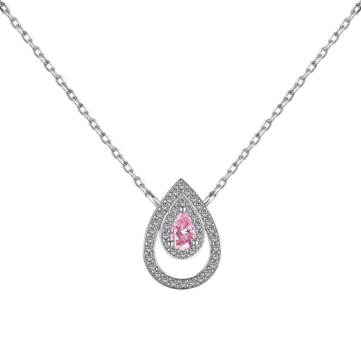 [Windsor Jewelry]Sparkling Pear Cut Necklace