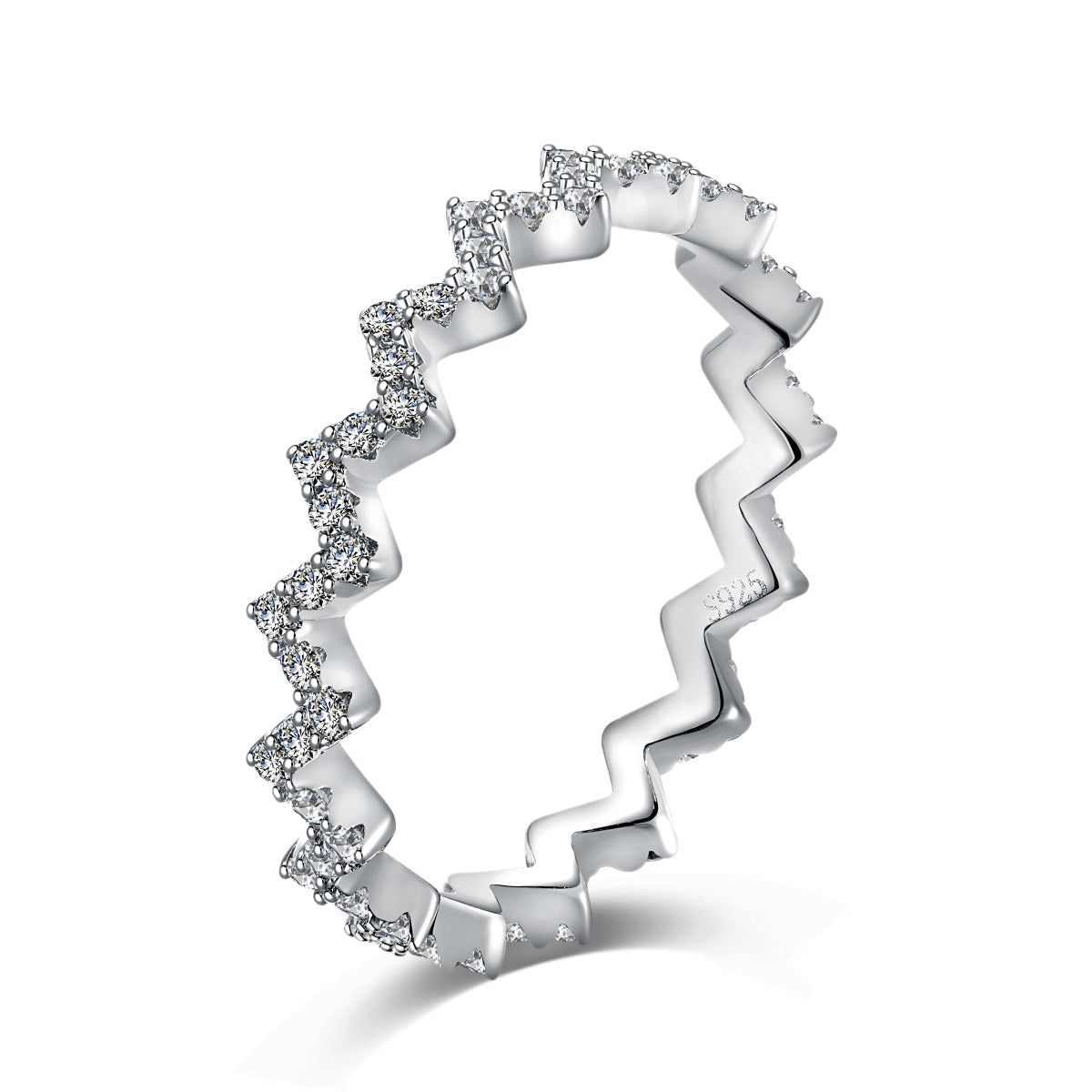 [Windsor Jewelry]Delicate Enchanting Wave Shape Daily Ring