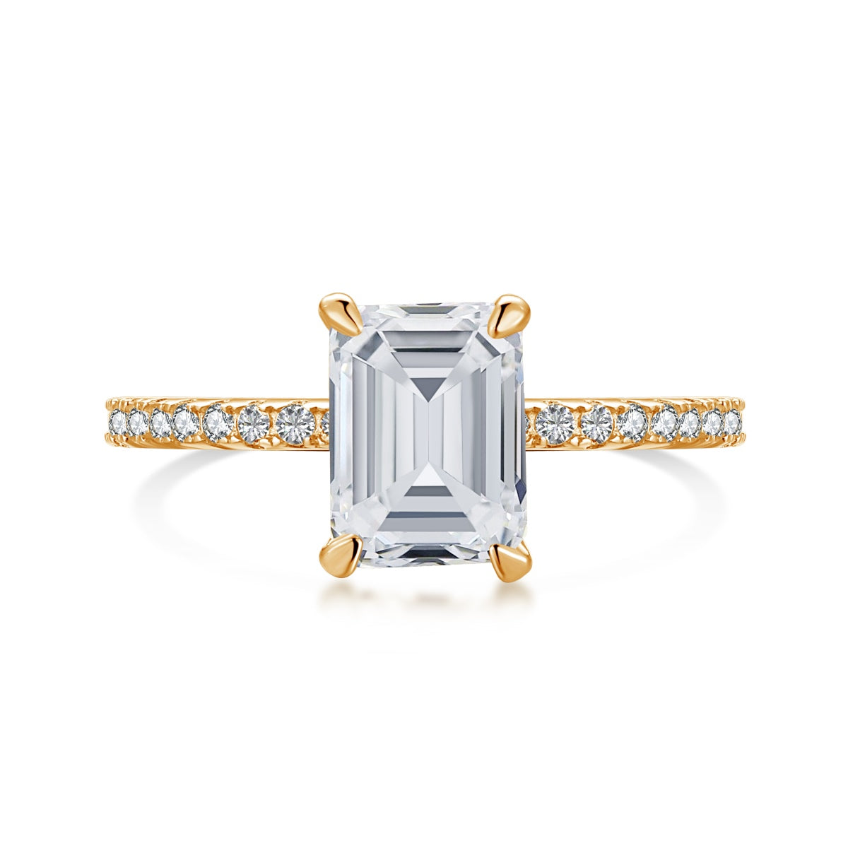 [Windsor Jewelry]2.0 Carat Scintillating Ornate Radiant Cut Party Ring