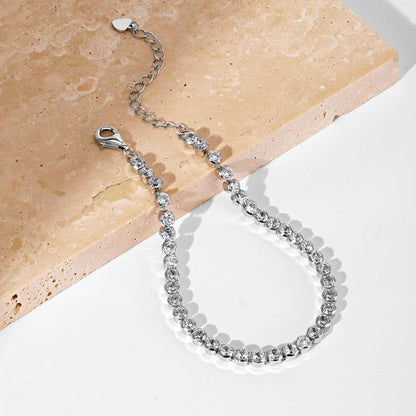[Windsor Jewelry]Dazzling Sparkling Round Cut Daily Bracelet