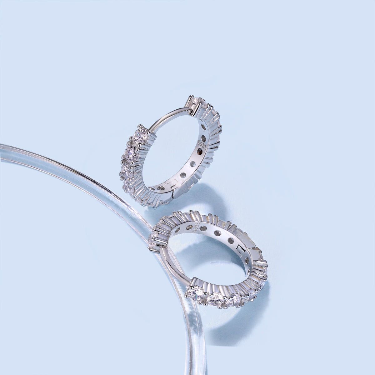 [Windsor Jewelry]Radiant Colorful Round Cut Earrings