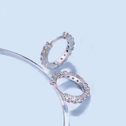 [Windsor Jewelry]Radiant Colorful Round Cut Earrings