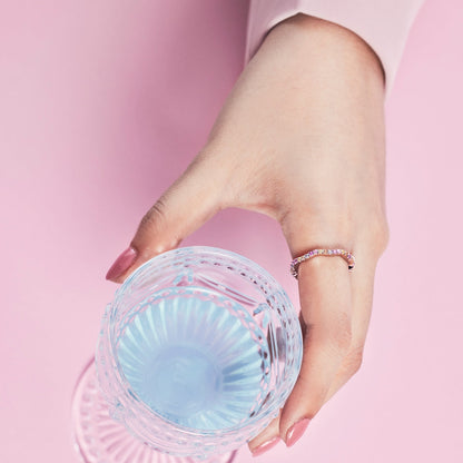 [Windsor Jewelry]Dainty Colorful Round Cut Party Ring