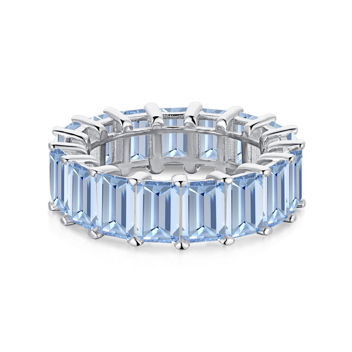 [Windsor Jewelry]0.75 Carat Elegant Emerald Cut Tennis Ring