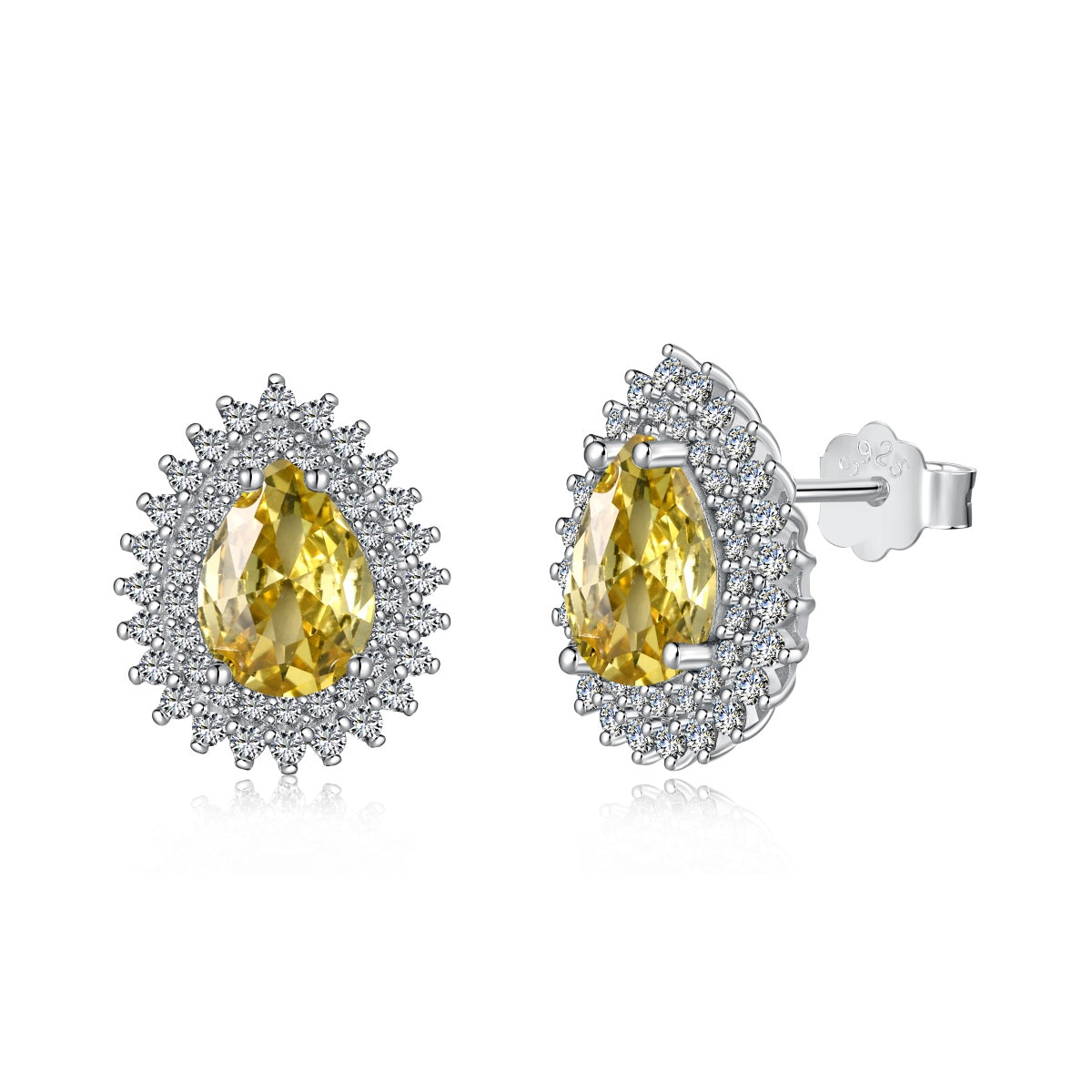 [Windsor Jewelry]Delicate Gorgeous Pear Cut Daily Earrings