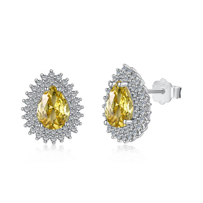 [Windsor Jewelry]Delicate Gorgeous Pear Cut Daily Earrings