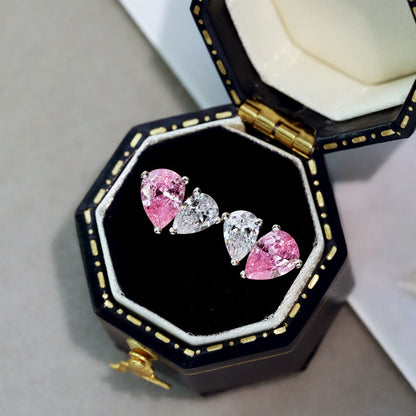 [Windsor Jewelry]Dazzling Elegant Heart Cut Lover Earrings