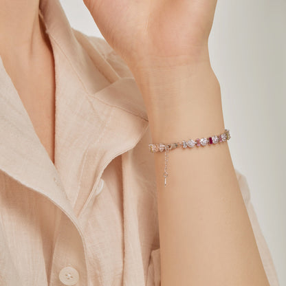 [Windsor Jewelry]Radiant Colorful Round Shape Daily Bracelet