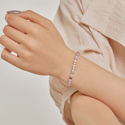 [Windsor Jewelry]Radiant Colorful Round Shape Daily Bracelet