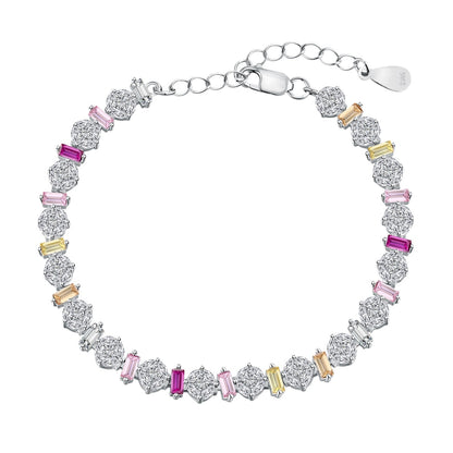 [Windsor Jewelry]Radiant Colorful Round Shape Daily Bracelet