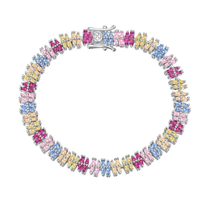 [Windsor Jewelry]Sparkling Exquisite Multi Cut Party Bracelet