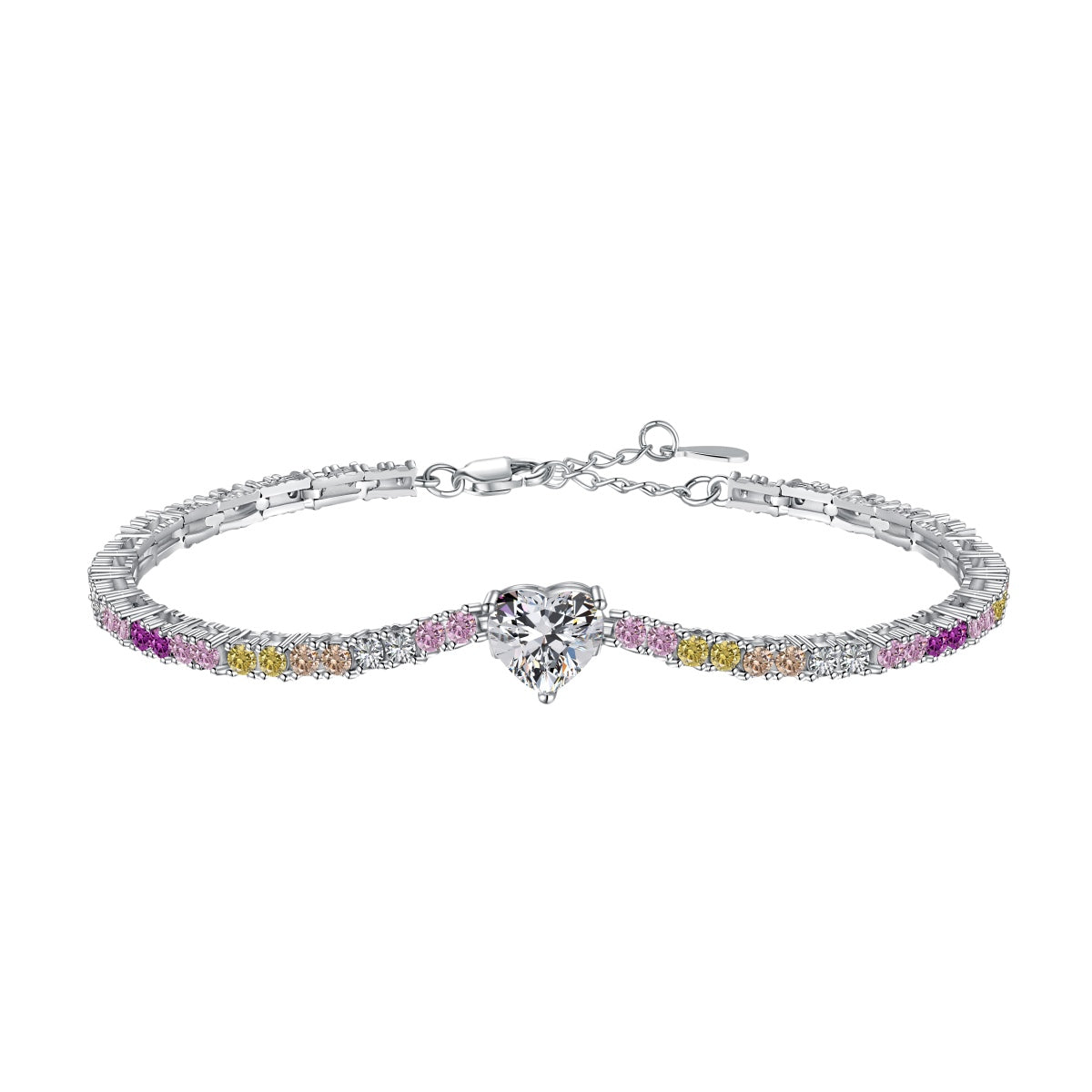 [Windsor Jewelry]Delicate Romantic Heart Shape Lover Bracelet
