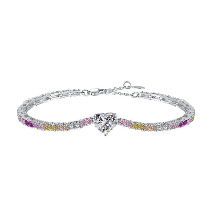 [Windsor Jewelry]Delicate Romantic Heart Shape Lover Bracelet