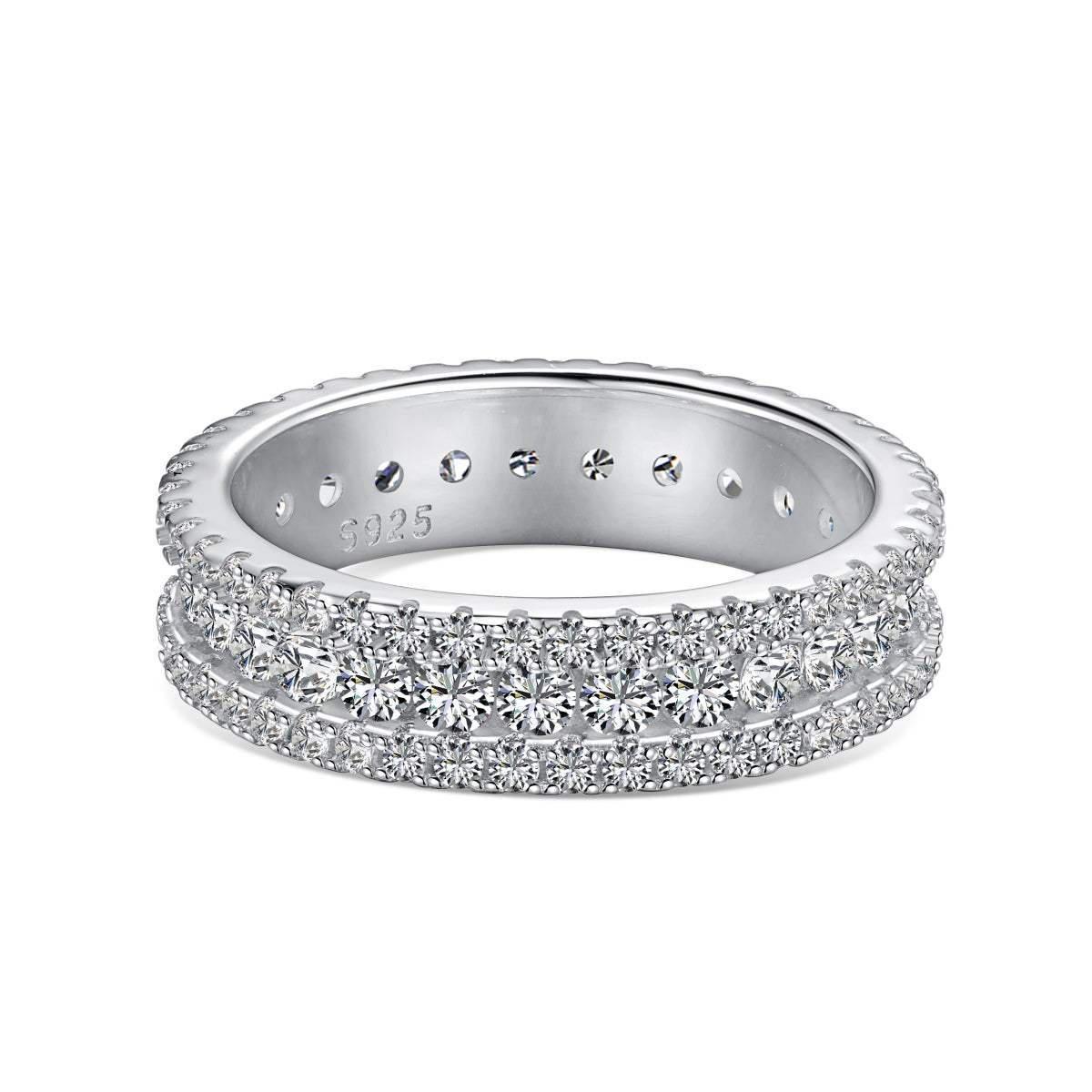 [Windsor Jewelry]Delicate Colorful Round Cut Daily Ring