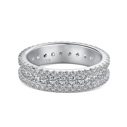 [Windsor Jewelry]Delicate Colorful Round Cut Daily Ring