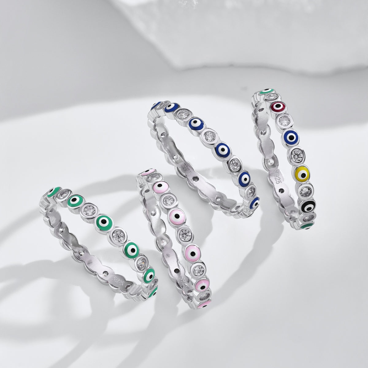 [Windsor Jewelry]Sparkling Vibrant Round Shape Daily Ring