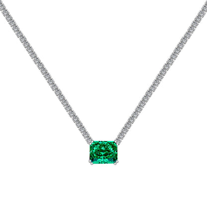 [Windsor Jewelry]4.0 Carat Elegant Radiant Cut Necklace