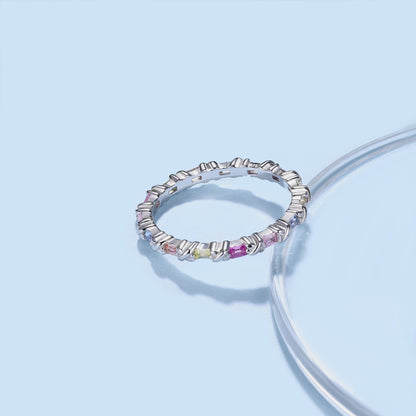 [Windsor Jewelry]Charming Colorful Round Cut Daily Ring