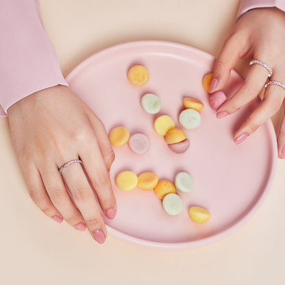 [Windsor Jewelry]Exquisite Colorful Round Cut Party Ring