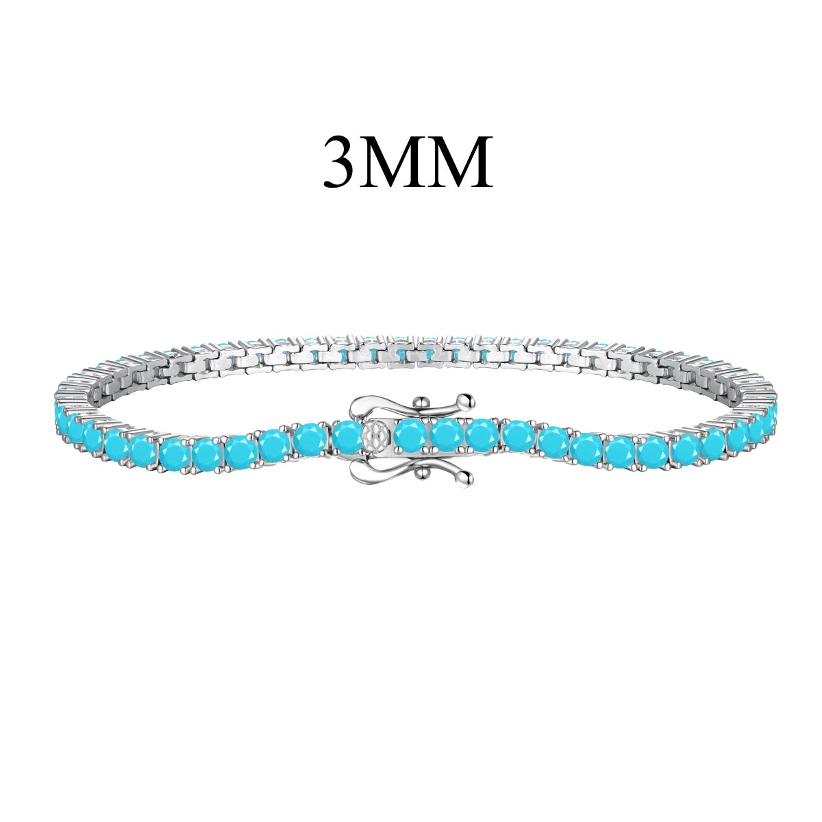 [Windsor Jewelry]Dainty Charming Round Cut Tennis Bracelet