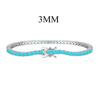 [Windsor Jewelry]Dainty Charming Round Cut Tennis Bracelet