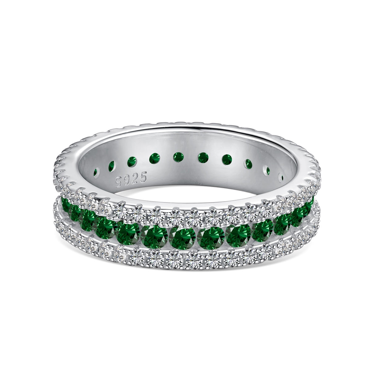 [Windsor Jewelry]Delicate Colorful Round Cut Daily Ring