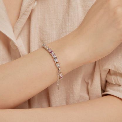 [Windsor Jewelry]Unique Colorful Flower Shape Daily Bracelet