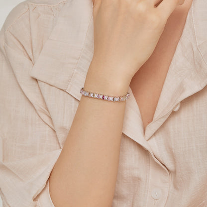 [Windsor Jewelry]Unique Colorful Flower Shape Daily Bracelet