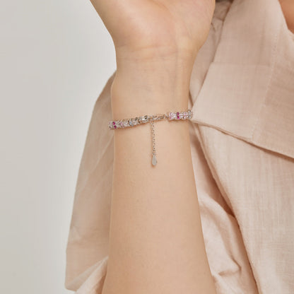 [Windsor Jewelry]Unique Colorful Flower Shape Daily Bracelet