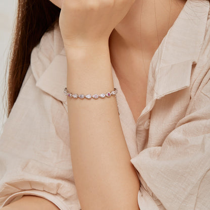 [Windsor Jewelry]0.25 Carat Radiant Water Drop Shape Daily Bracelet