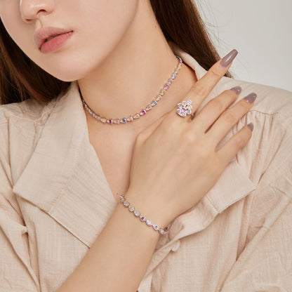 [Windsor Jewelry]0.25 Carat Radiant Water Drop Shape Daily Bracelet