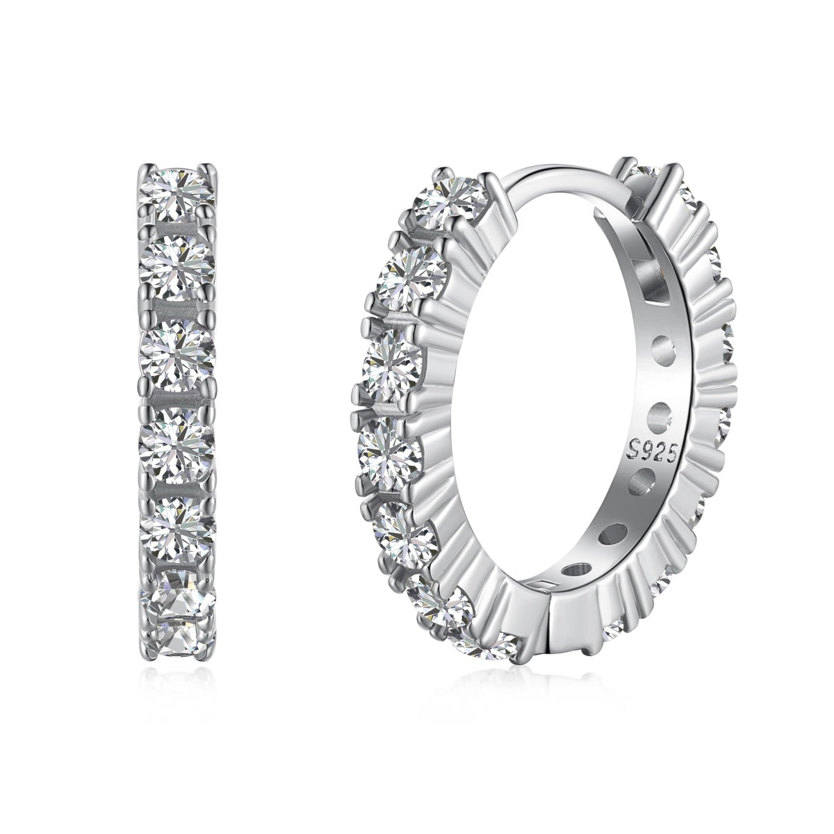 [Windsor Jewelry]Radiant Colorful Round Cut Earrings