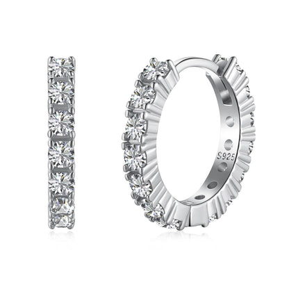 [Windsor Jewelry]Radiant Colorful Round Cut Earrings