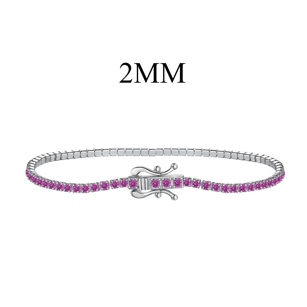 [Windsor Jewelry]Radiant Colorful Round Cut Party Bracelet