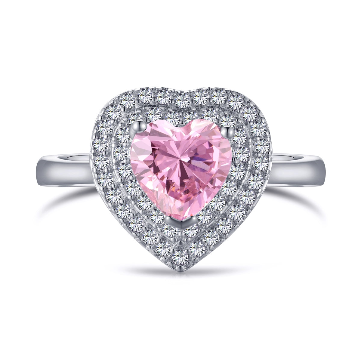 [Windsor Jewelry]Delicate Ebullient Heart Shape Wedding Ring
